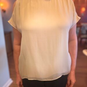 Alice + Olivia Beige Sleeveless Blouse NWT